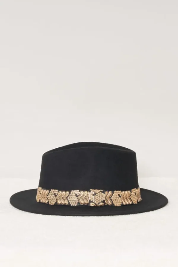 Shop Jim Galon Dore Chapeaux En Feutre