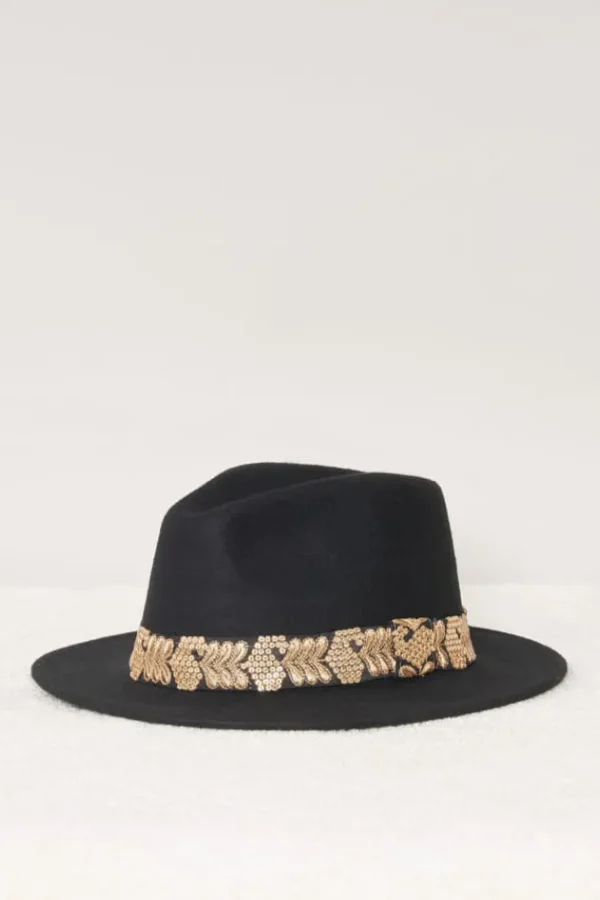 Shop Jim Galon Dore Chapeaux En Feutre