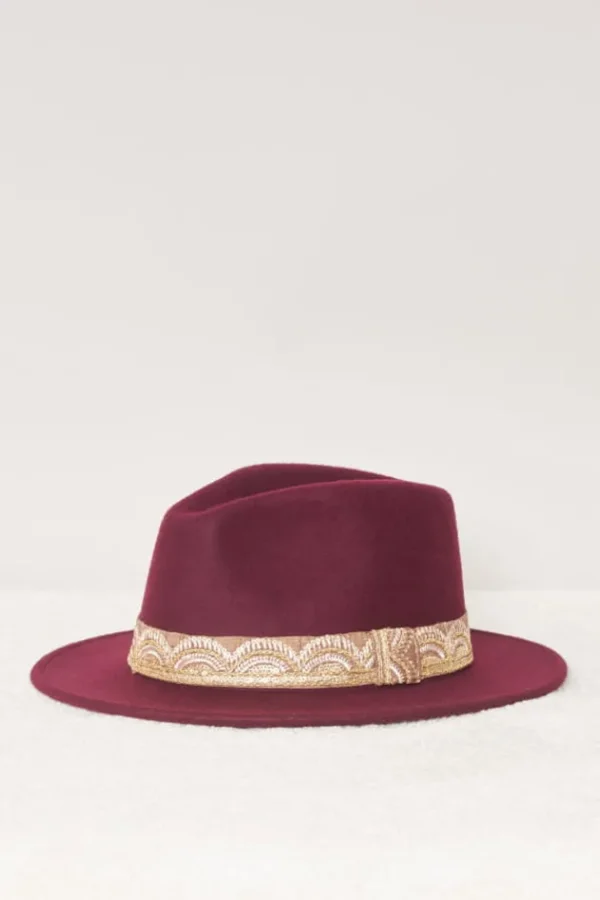 Best Sale Jim Galon Dore Chapeaux En Feutre