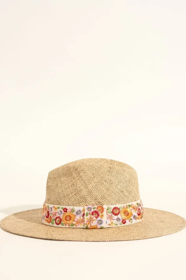 Discount Sombrero Galon Indien Fleurs Chapeaux De Paille