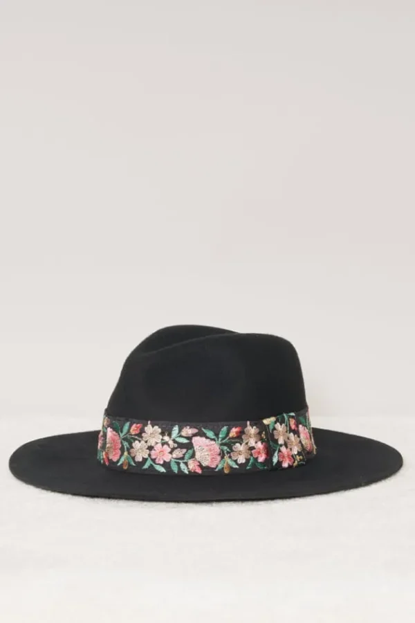 Outlet Victor Galon Brode Fleurs Chapeaux En Feutre