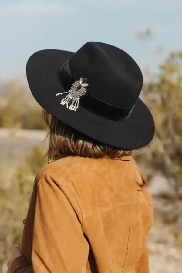 Online Victor Galon Velours Et Patch Chapeaux En Feutre